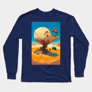 The Moon on a Desert Planet Long Sleeve T-Shirt